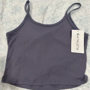Nwt Athleta Powervita Rib Twist Tank Purple Size 1X